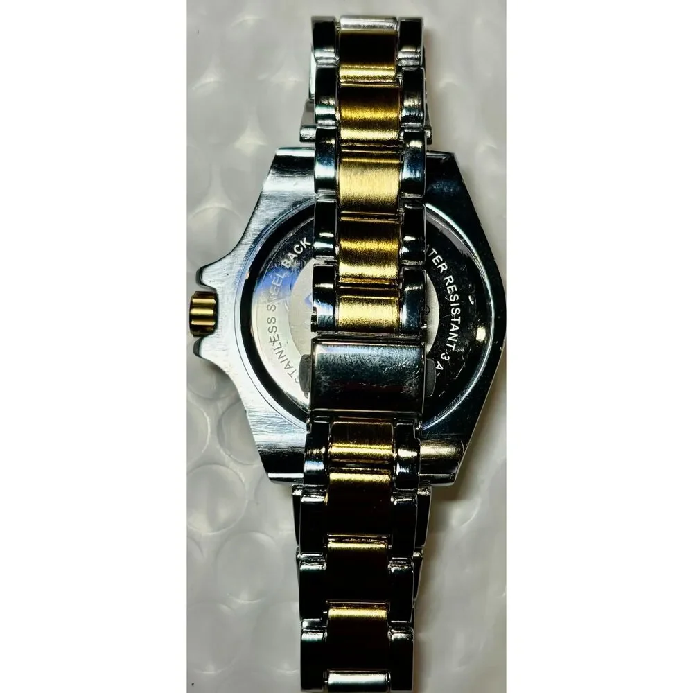 Men's Stauer Swiss Tactical Two-Tone Diver Watch